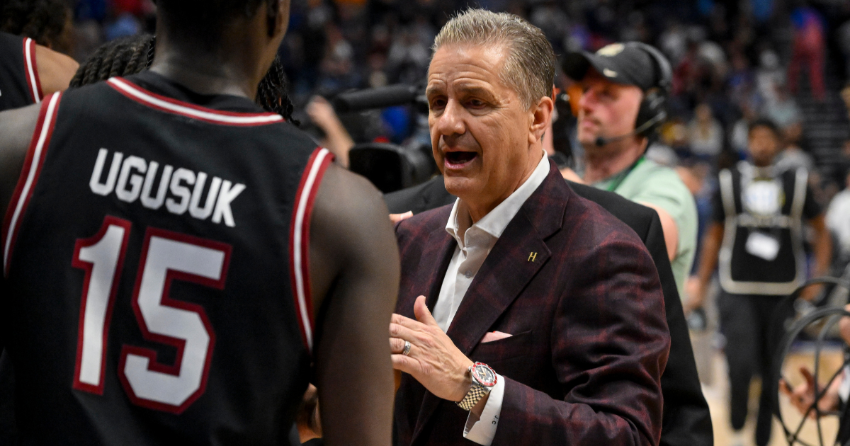 John Calipari Reflects on Arkansas' Victory Over South Carolina in SEC Tournament