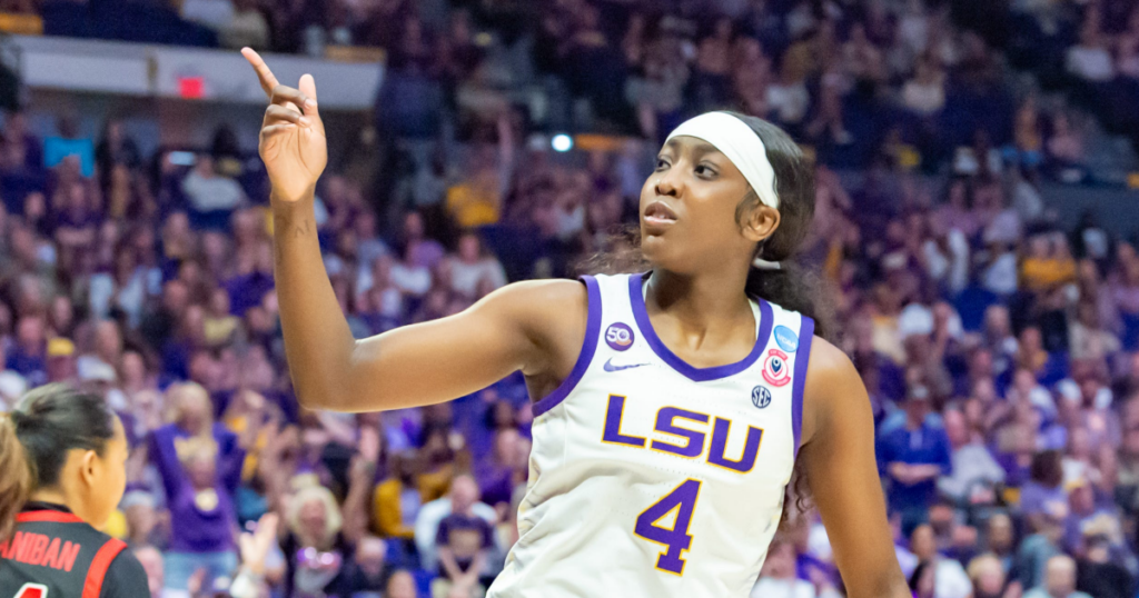 LSU star Flau'jae Johnson had a heartfelt message after USC star JuJu Watkins went down with injury Monday night.