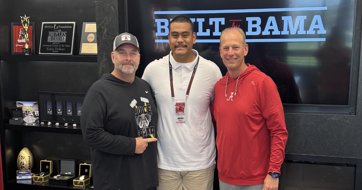 'The offensive scheme fits my style of play’: Four-star OL Sam Utu goes in-depth after Alabama OV
