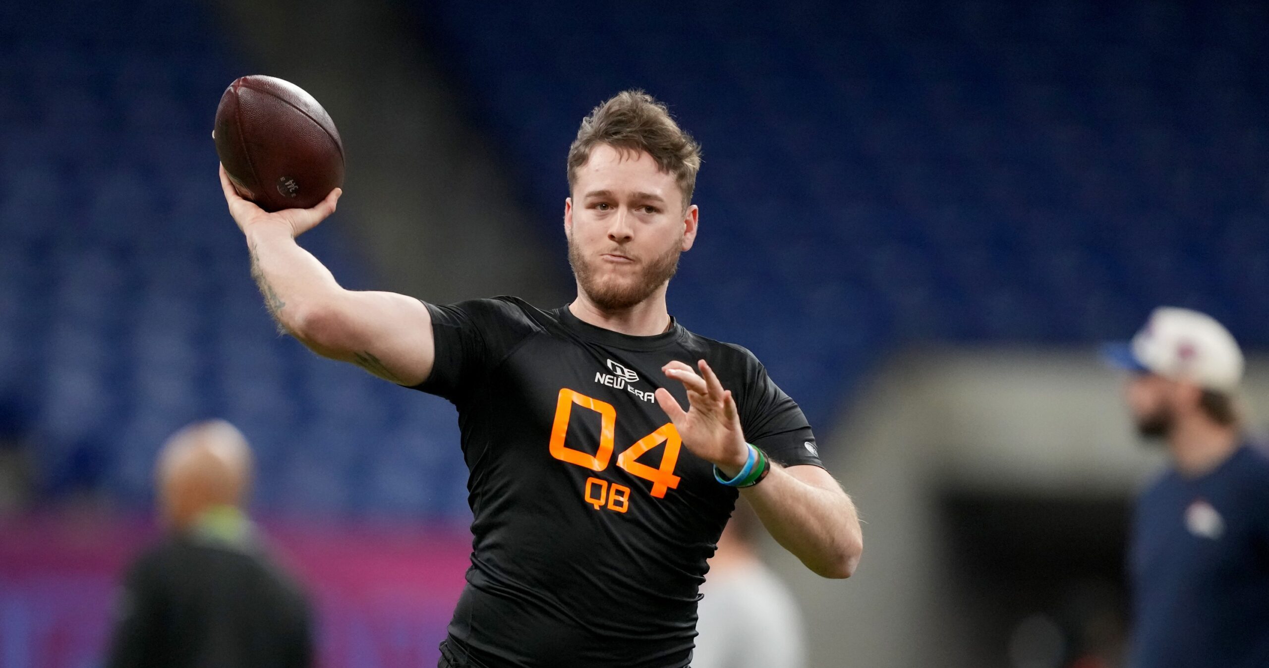 Quinn Ewers impresses with self-scripted throwing routine at Texas Pro Day