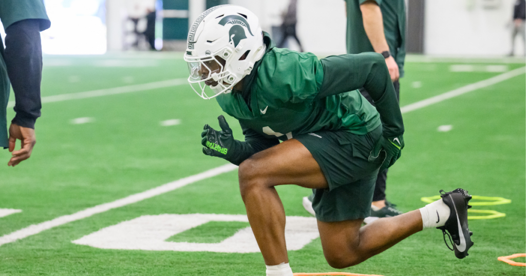 Michigan State WR Omari Kelly (photo by Dane Robison for SpartanMag.com).