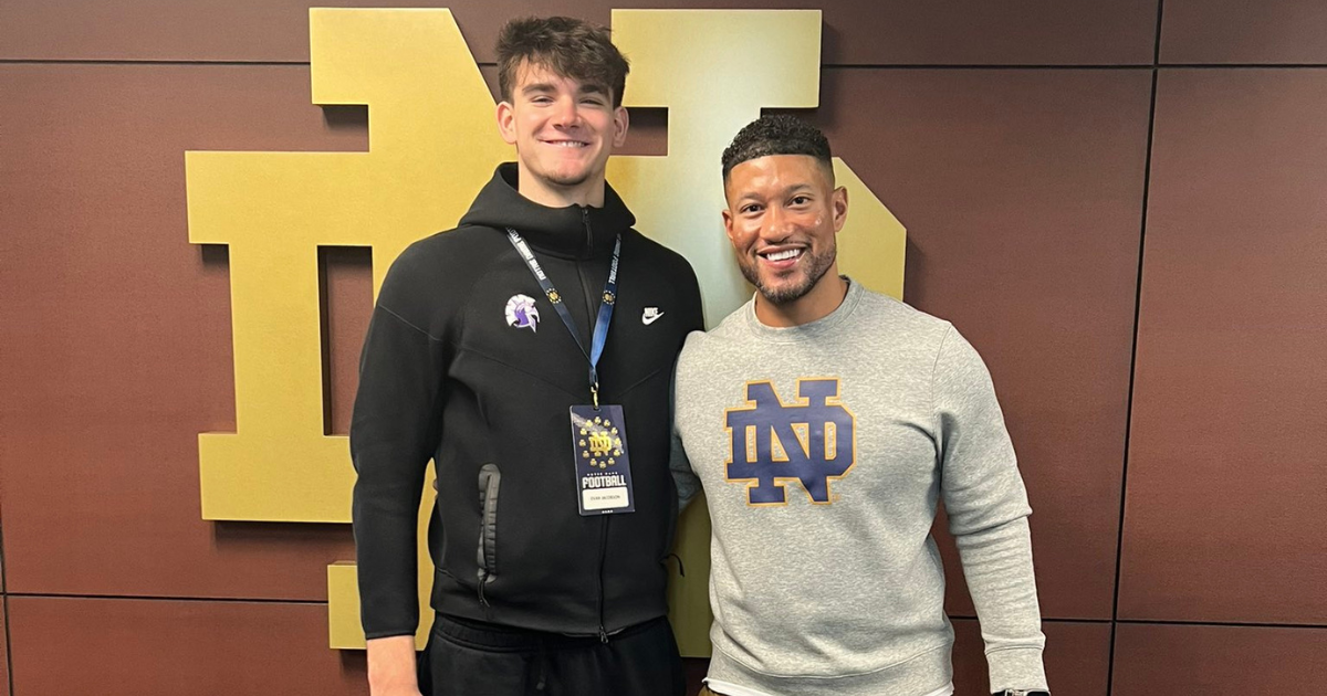 Key TE target Evan Jacobson raves about Notre Dame official visit, decision coming soon