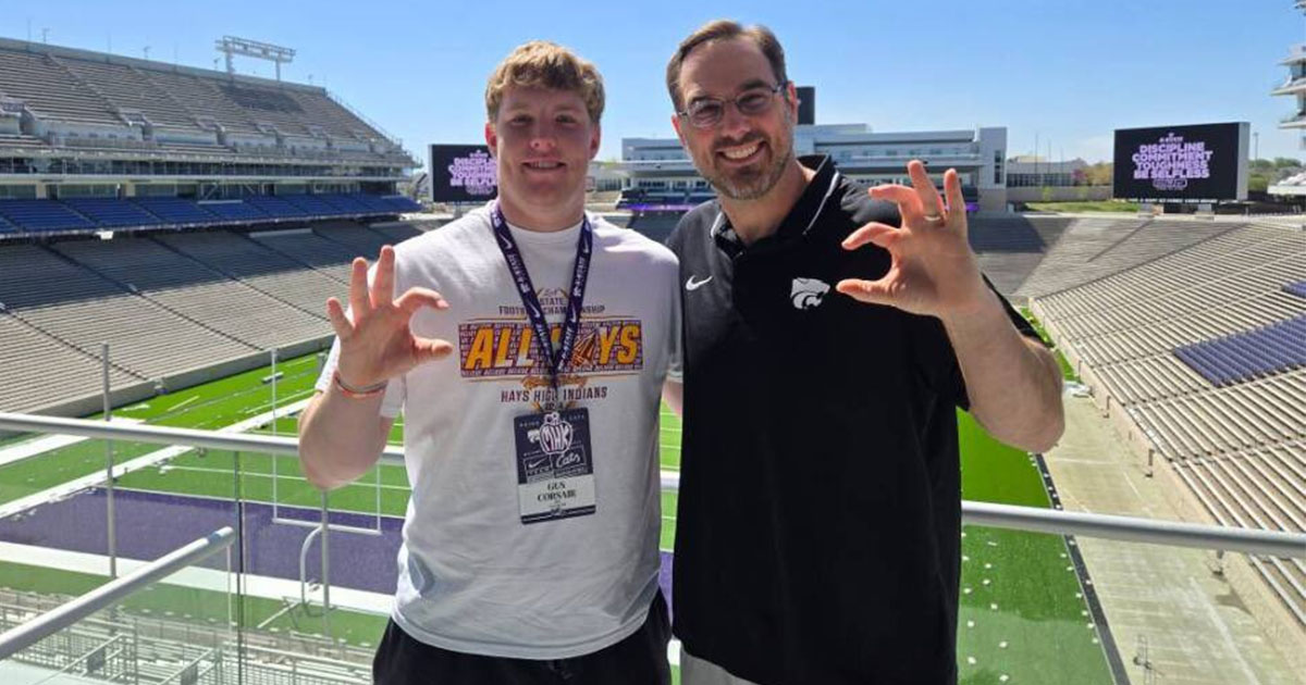 Hays OL Gus Corsair discusses Kansas State camp