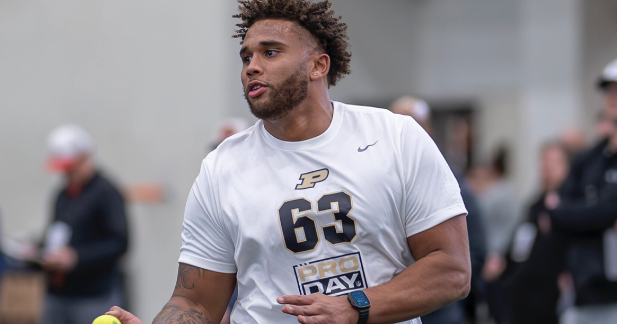 Purdue OL Marcus Mbow selected in 5th round by Giants in NFL draft