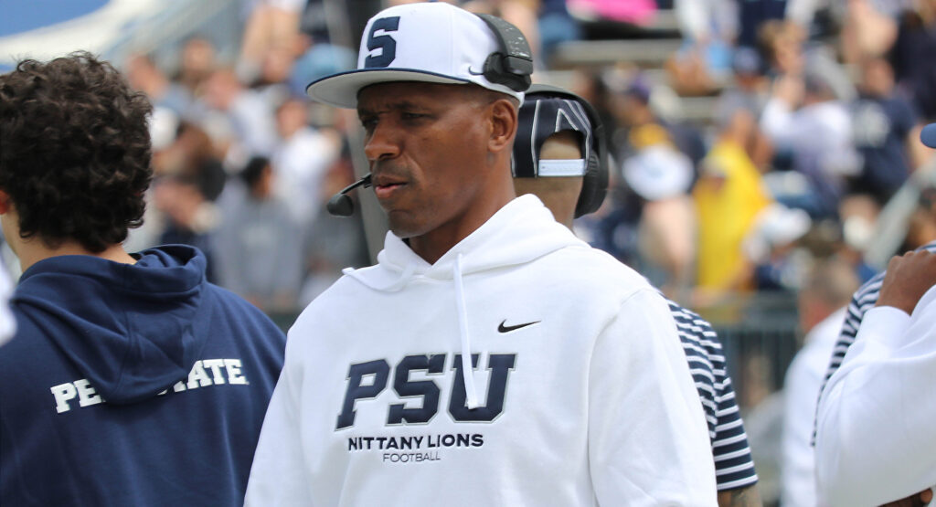Penn State safeties coach Anthony Poindexter
