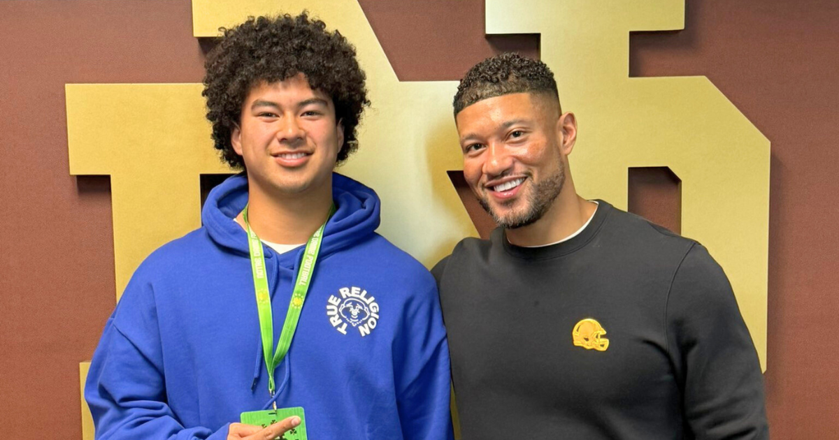 Four-star QB Kamden Lopati hopeful for Notre Dame offer after camp performance