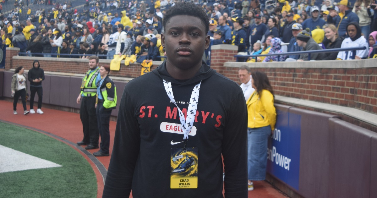 In-state WR Chad Willis builds bond with Michigan: 'I love how it’s just a family'