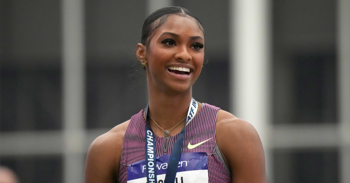 Former Kentucky track star Masai Russell has made American history
