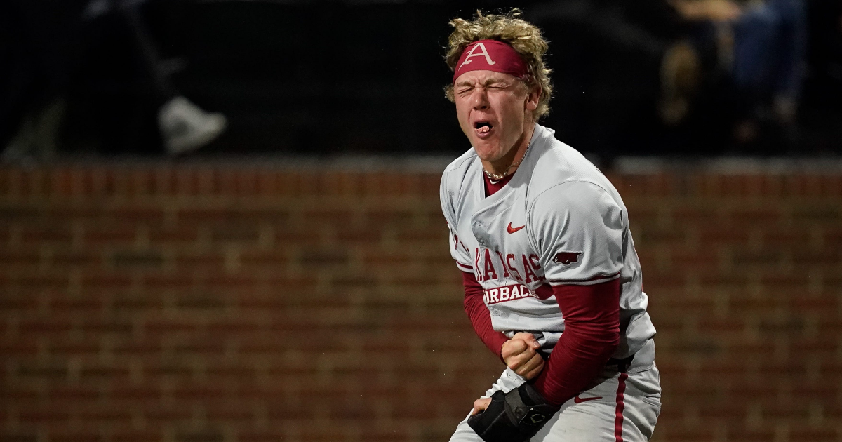 WATCH: Arkansas baseball upsets No. 1 Texas in dominant home sweep of rival