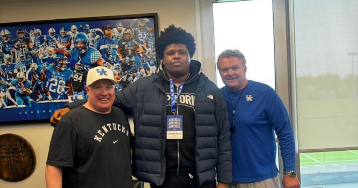 Kentucky in the 'Top Three' for 3-Star OT Cameron Miller Ahead of His Official Visit
