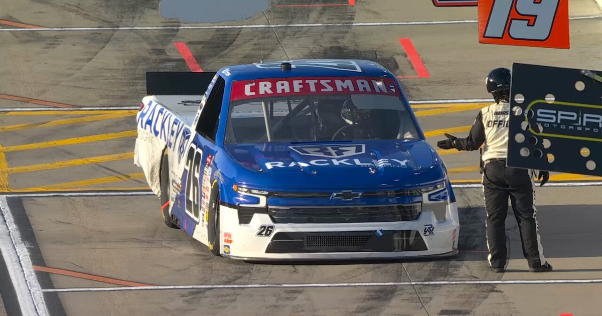 NASCAR throws out rare penalty early in Truck Series race at Kansas