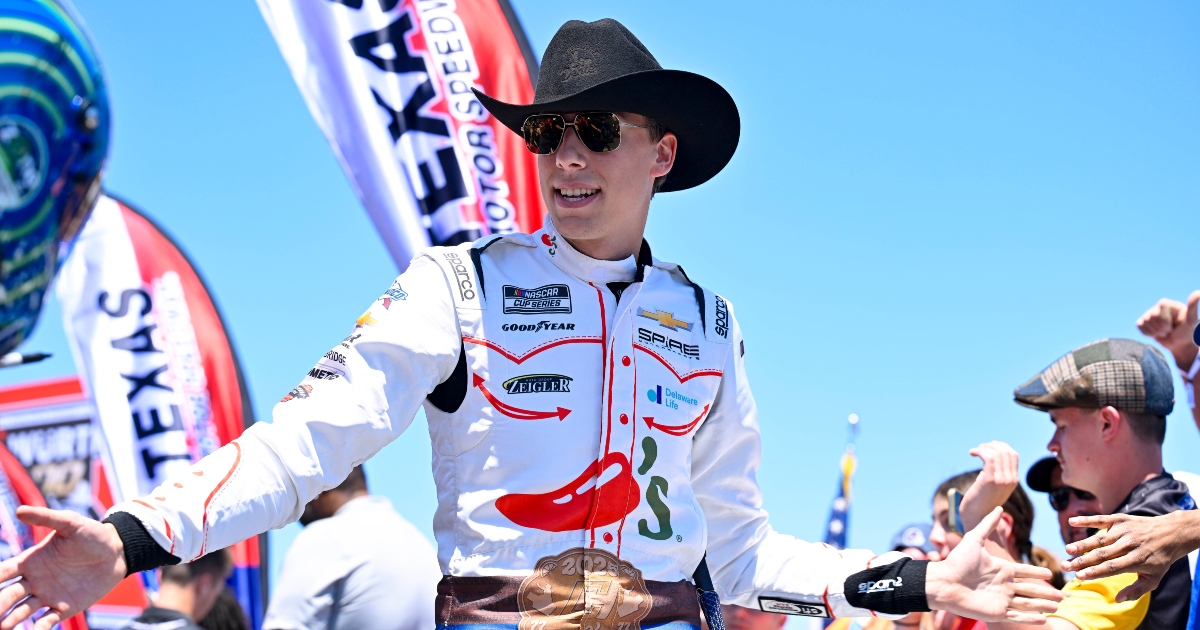 Kevin Harvick reacts to Carson Hocevar, Layne Riggs middle finger finish at Kansas