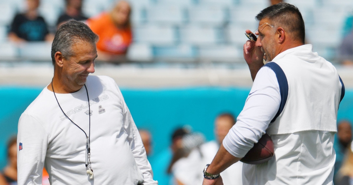 Urban Meyer, Mike Vrabel recall iconic head injury prior to Ohio State interview