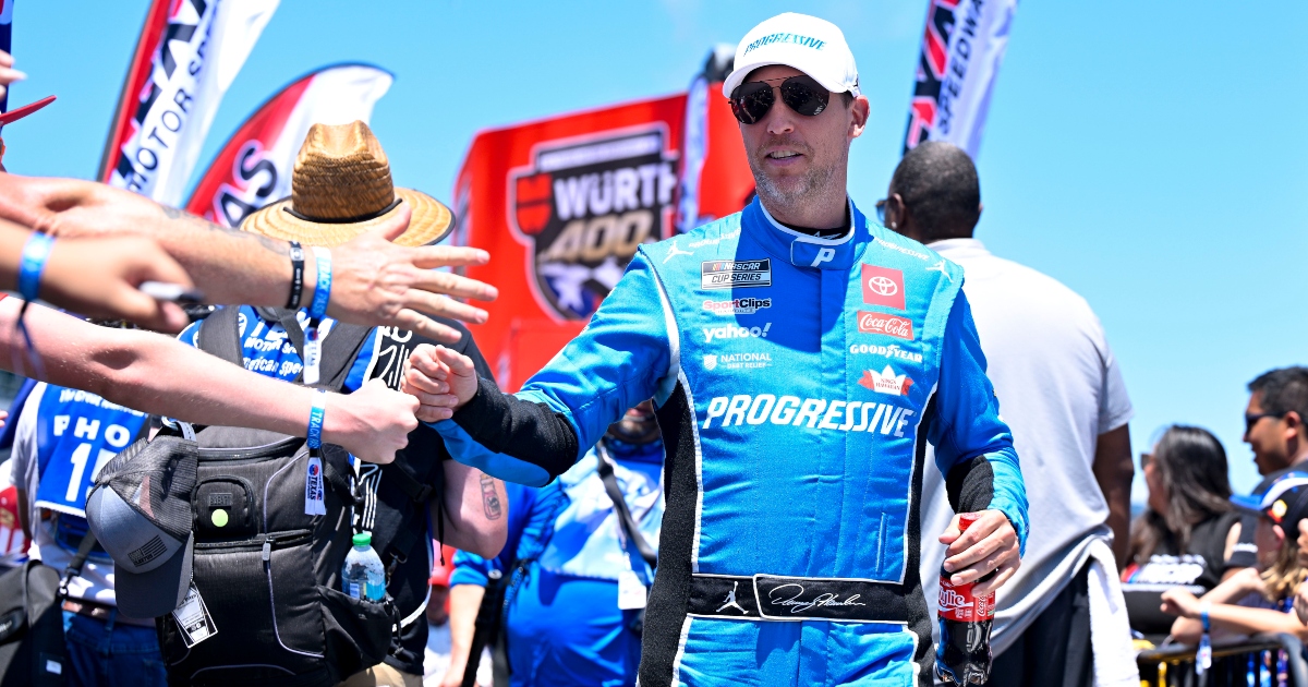 Denny Hamlin reacts to first NASCAR broadcast on Prime