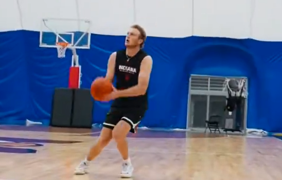 Watch: Tucker DeVries gets offseason workout in with Jordan Basye