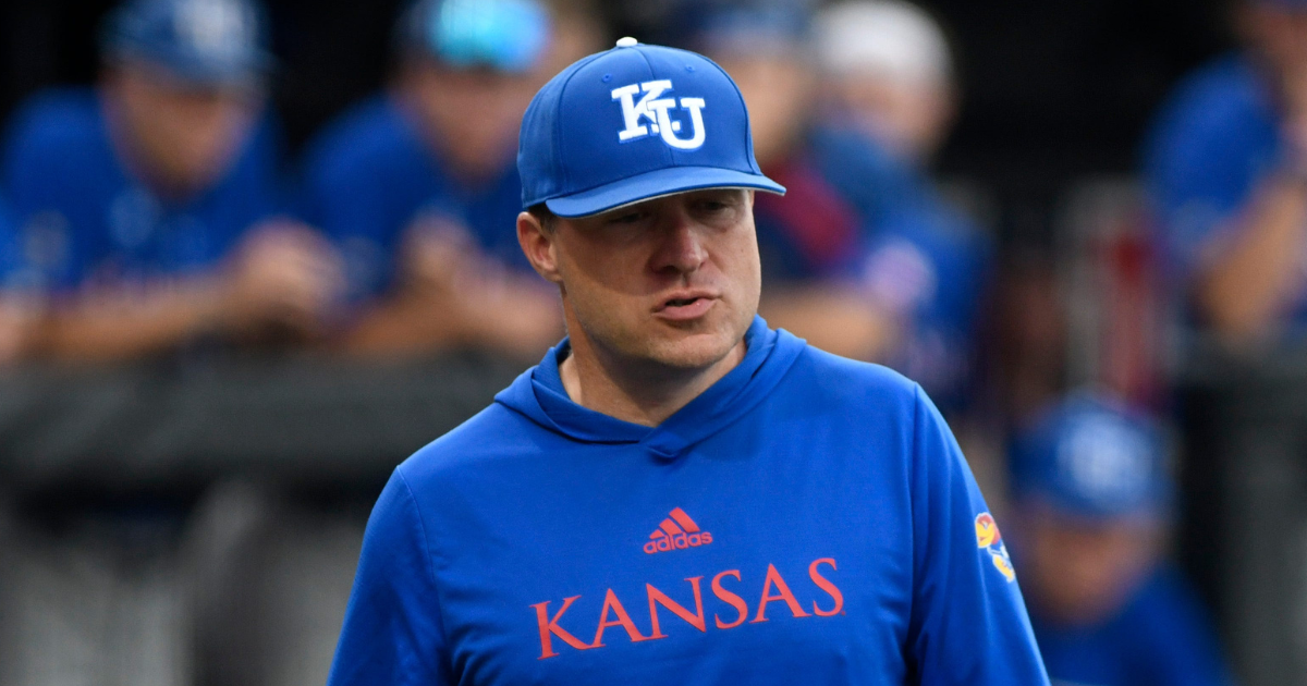 Dan Fitzgerald reacts to Kansas' draw in Fayetteville Regional