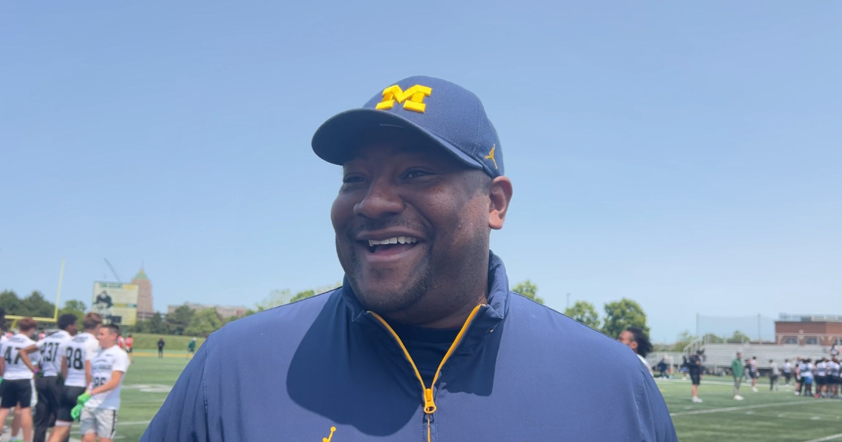 WATCH: Ron Bellamy on Michigan offseason, Donaven McCulley, Bryce Underwood, more at satellite camp