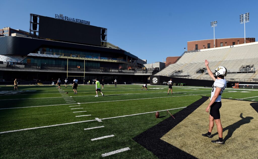 A look at the North Side of the FirstBank Stadium renovations at Vanderbilt, via Mark Zaleski / The Tennessean / USA TODAY NETWORK