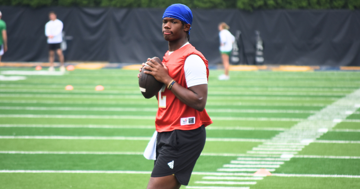 Elite 2028 QB Neimann Lawrence raves about Notre Dame visit, camp experience