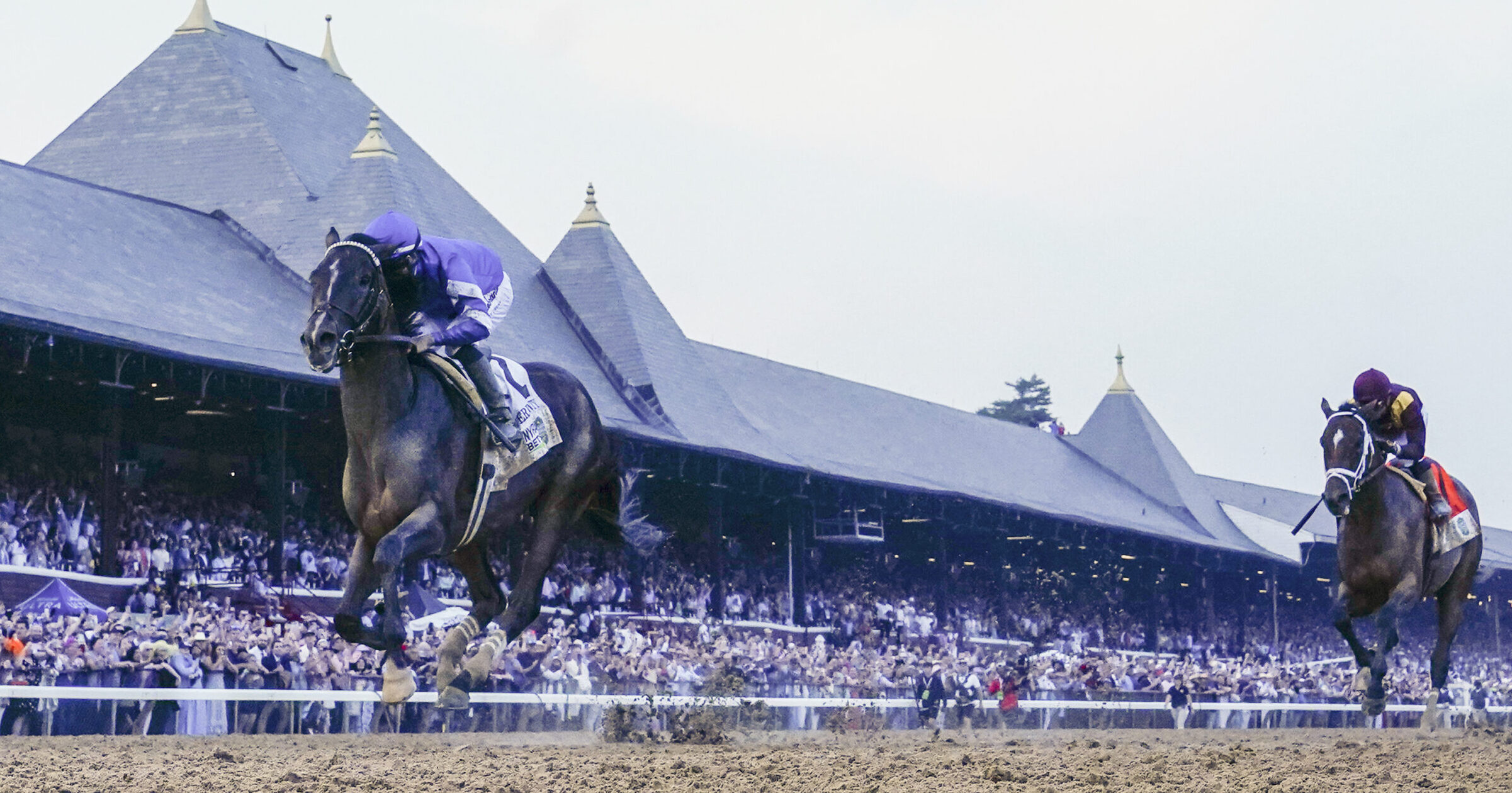 Sovereignty does it again! Derby winner beats Journalism in 157th Belmont Stakes