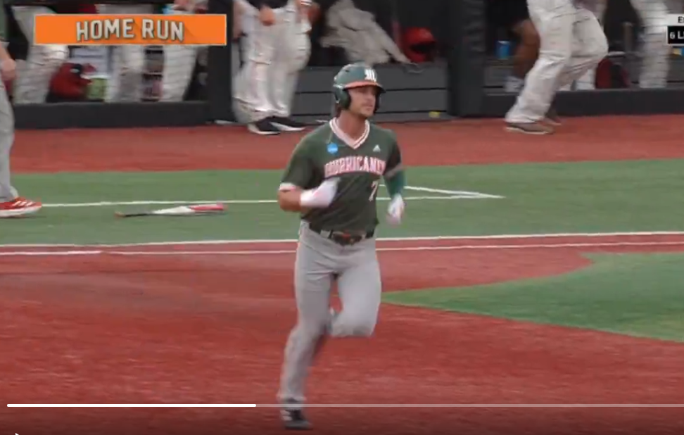 WATCH: Umpire warns Miami OF Max Galvin after HR vs. Louisville, ESPN announcer object to call