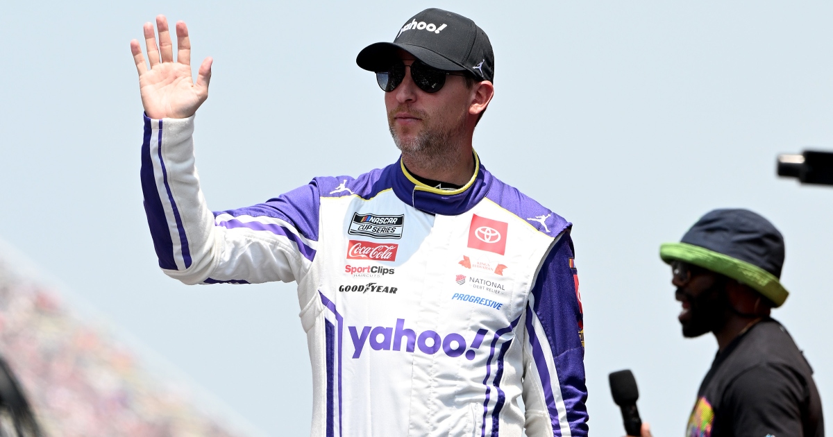 Denny Hamlin stretches fuel to win NASCAR Cup Series race at Michigan