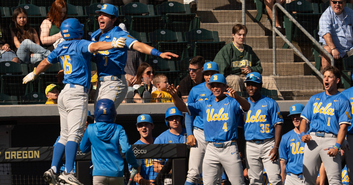 WATCH: UCLA takes down UTSA, dogpiles after advancing to College World Series