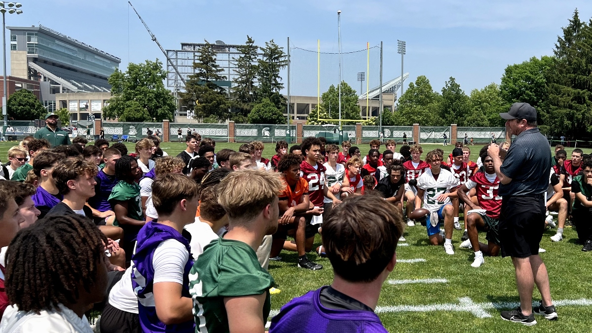 Michigan State Prospect Camp: Ohio OL Kellen Wymer stands out, surprise visitors impress