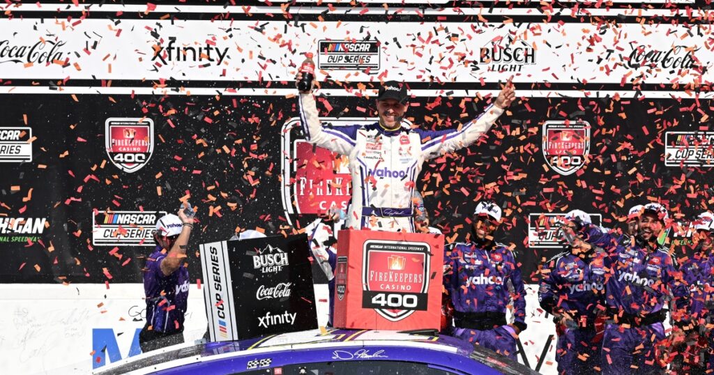Denny Hamlin Michigan NASCAR win