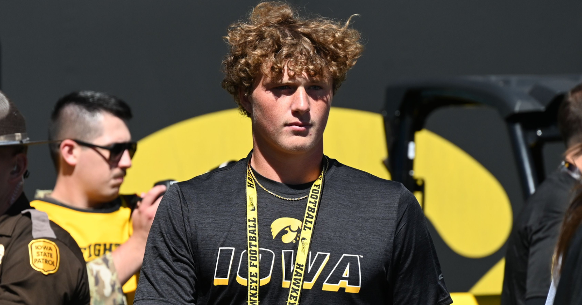 Four-star in-state TE Luke Brewer attends Hawkeye Tailgater