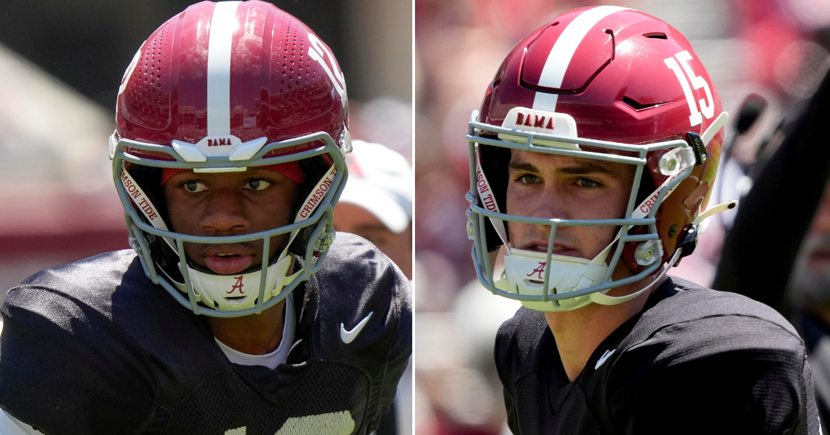 Ryan Grubb compares Ty Simpson, Keelon Russell QB battle to Washington, Michael Penix Jr.