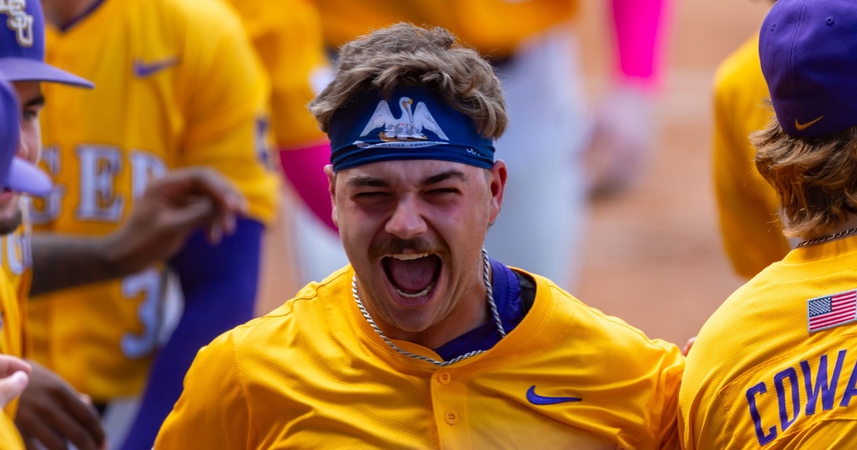 LSU’s Jake Brown pitches Crocs for possible NIL deal at College World Series