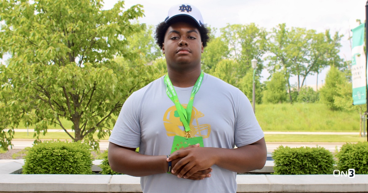 Chicago Brother Rice four-star DL Brayden Parks feels prioritized during Notre Dame Irish Invaison