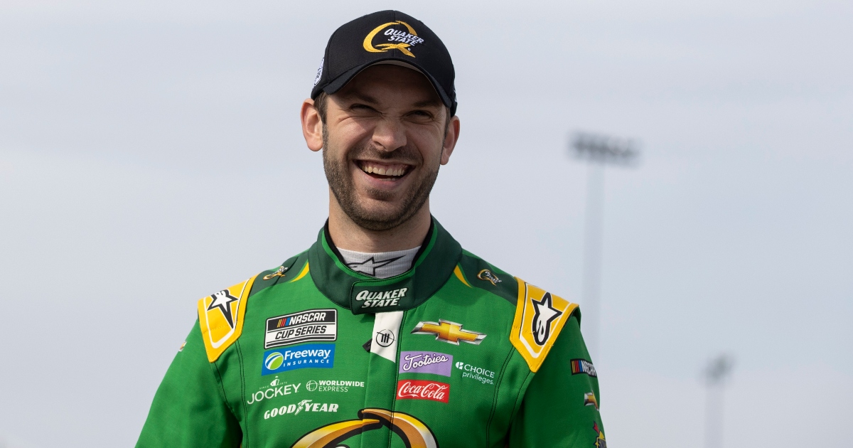 IndyCar star Pato O'Ward congratulates fellow countryman Daniel Suárez on Xfinity Mexico City victory