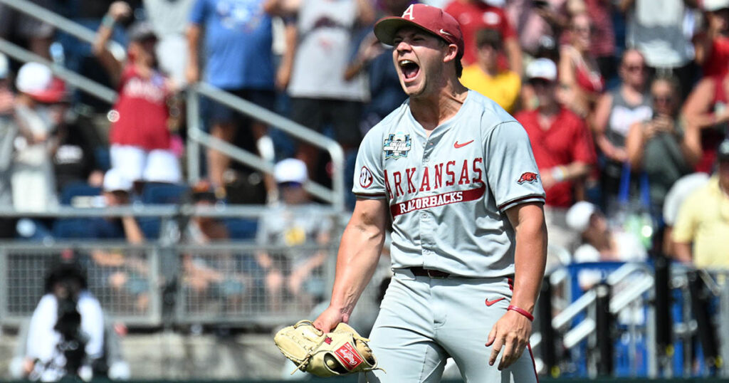 Arkansas pitcher Gage Wood