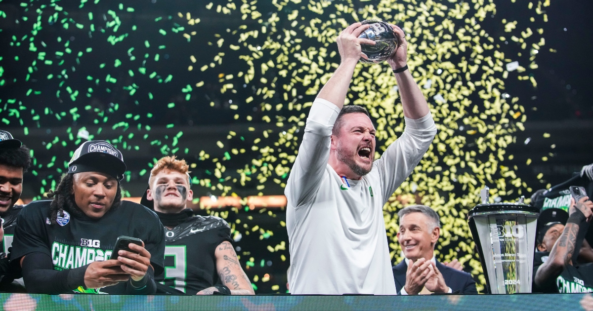 Urban Meyer answers if Oregon is a blue blood in college football