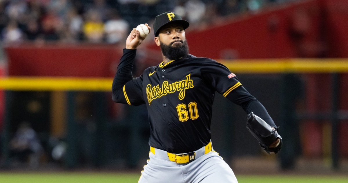 WATCH: Pirates pitcher Dennis Santana takes swing at fan above bullpen during game vs. Tigers