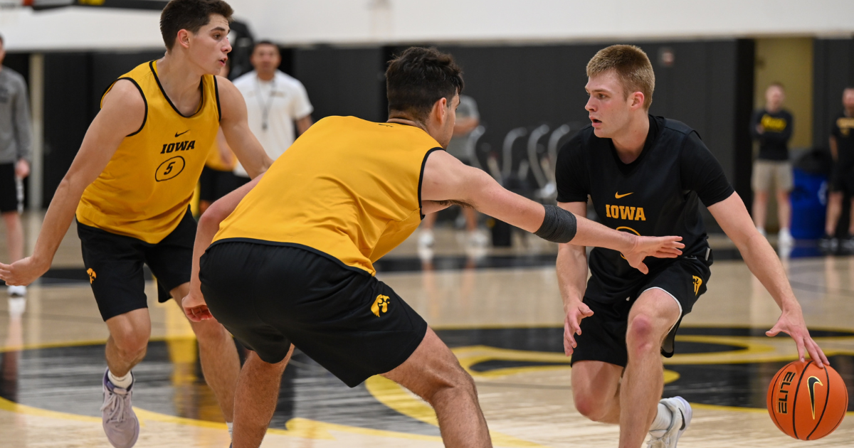 Video: Watch the new look Iowa Basketball team at practice