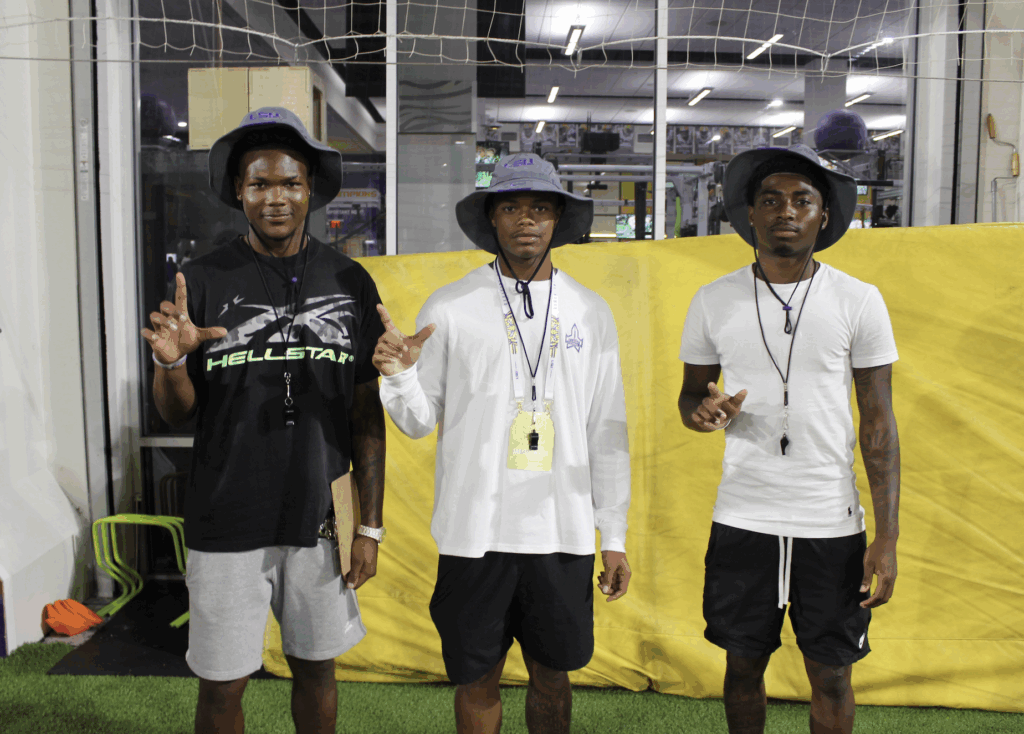 LSU's WR commits back on campus with another Top 10 prospect