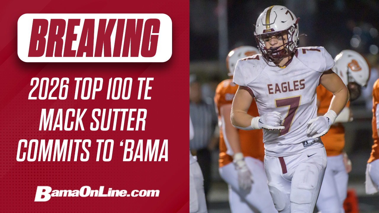 BOL Video: Alabama adds 4-star TE Mack Sutter to 2026 class