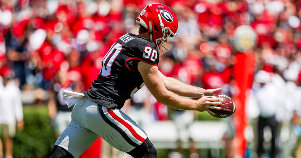 Second-year surge: Georgia punter Drew Miller