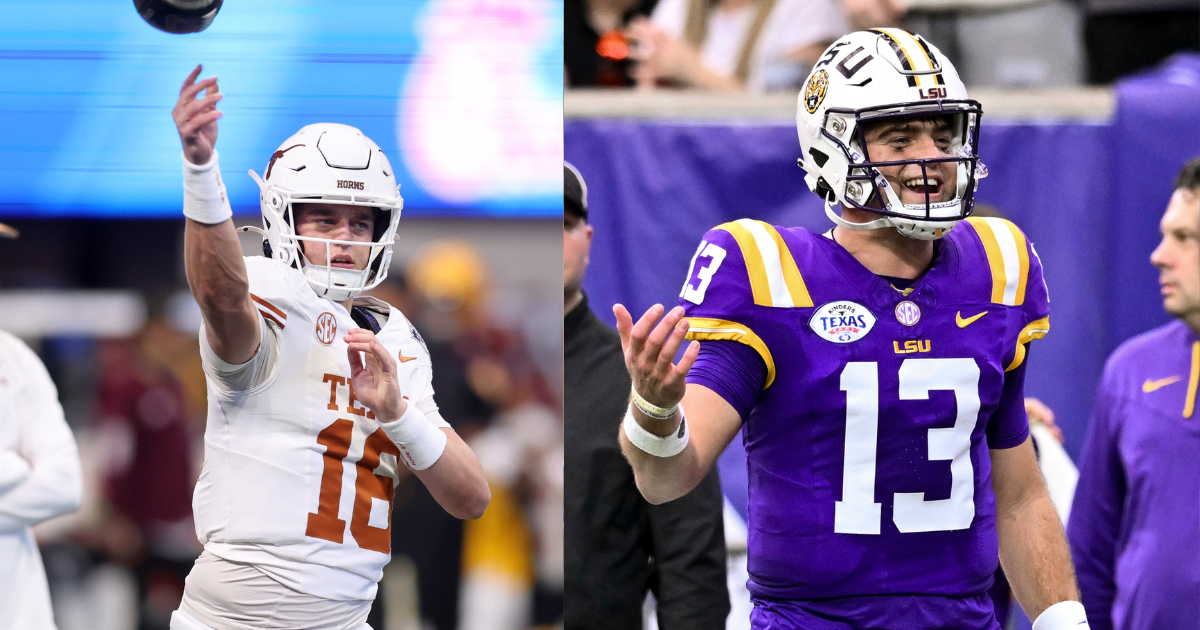 Garrett Nussmeier, Arch Manning room together at Manning Passing Academy — make a memorable Walmart run