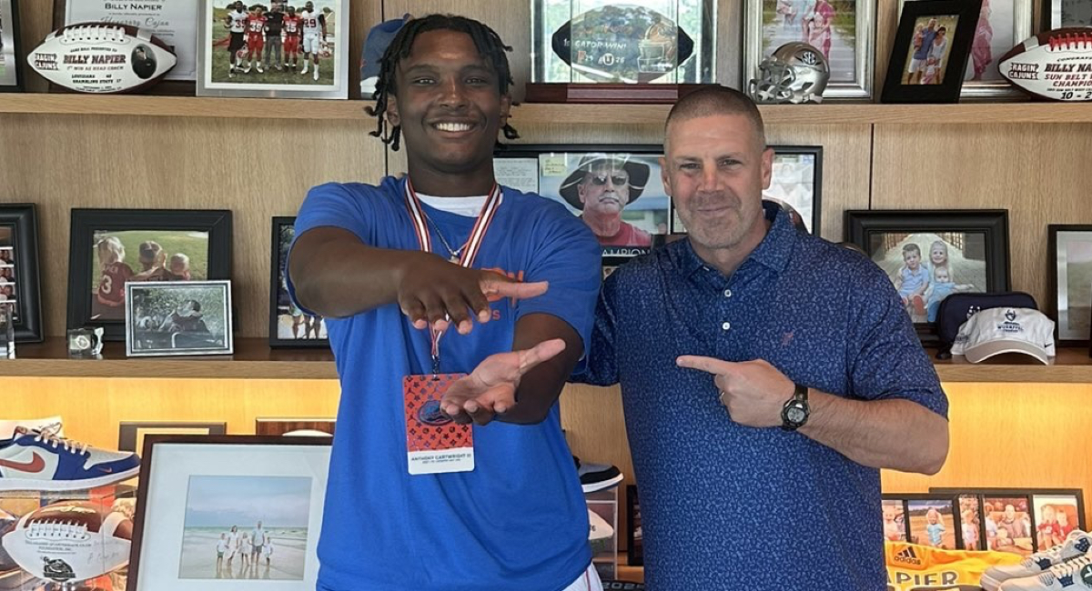 Florida is building an early foundation with 2027 TE Anthony Cartwright