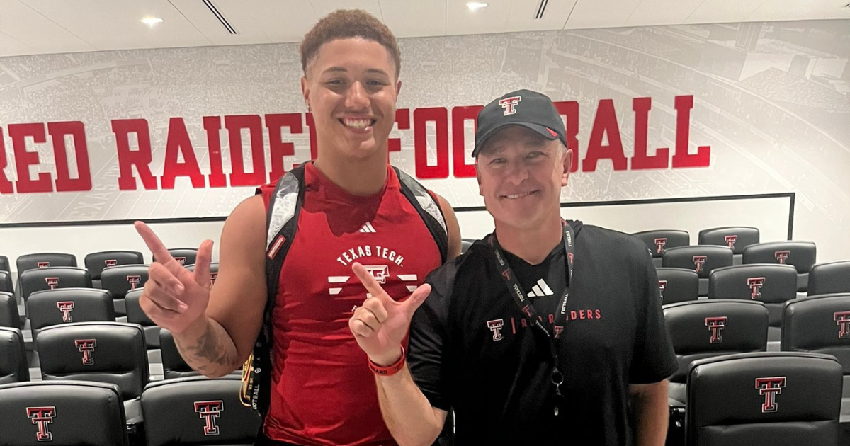 2027 DE Zane Rowe has strong connection with Texas Tech coaches