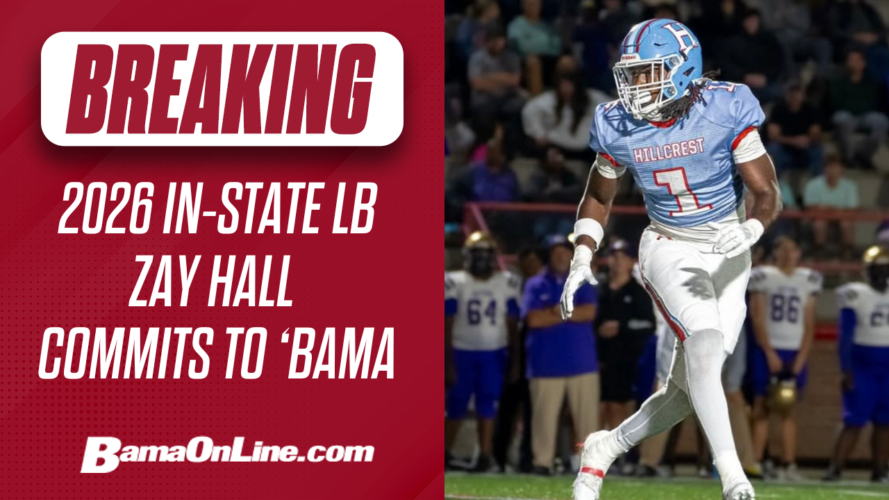 BOL Video: Alabama adds linebacker Zay Hall to 2026 recruiting class