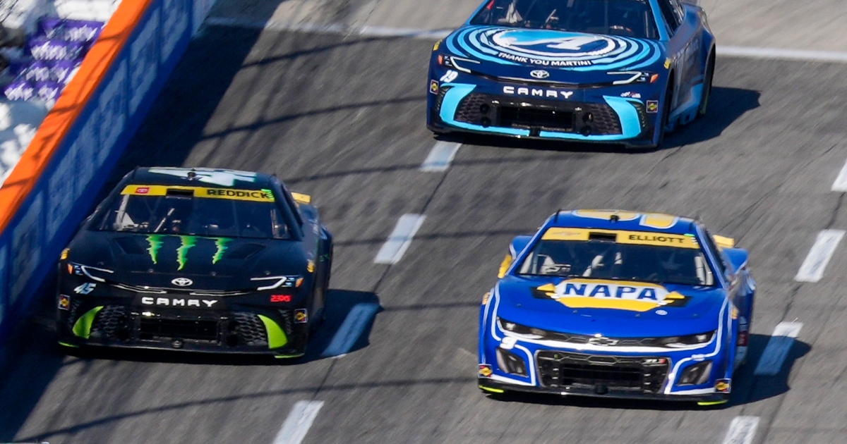 WATCH: Tyler Reddick, Chase Elliott end Stage 2 with 'exact tie' photo finish within .001 seconds at Atlanta