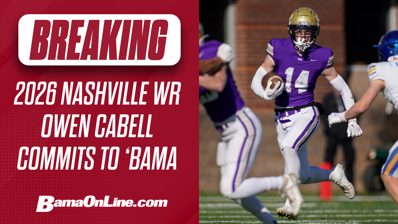BOL Video: Alabama adds WR Owen Cabell to 2026 class