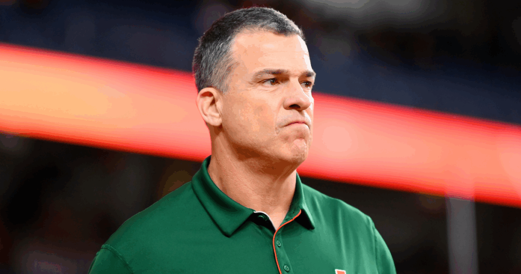Miami head coach Mario Cristobal - Notre Dame opponent