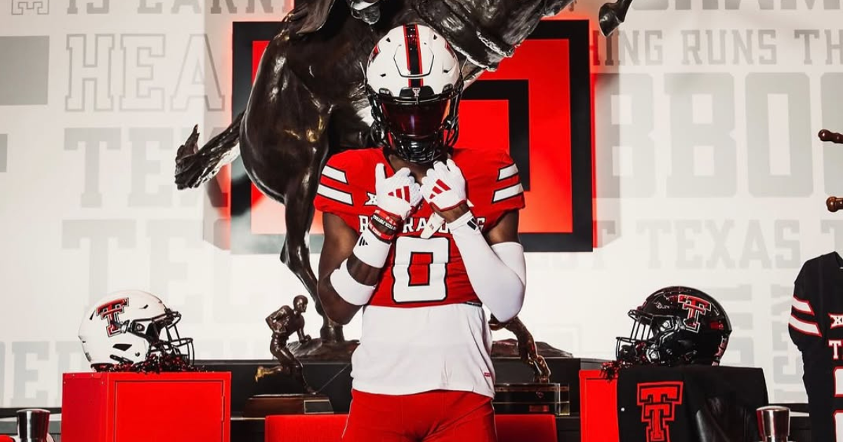 Aaron Bradshaw is locked in with the Red Raiders