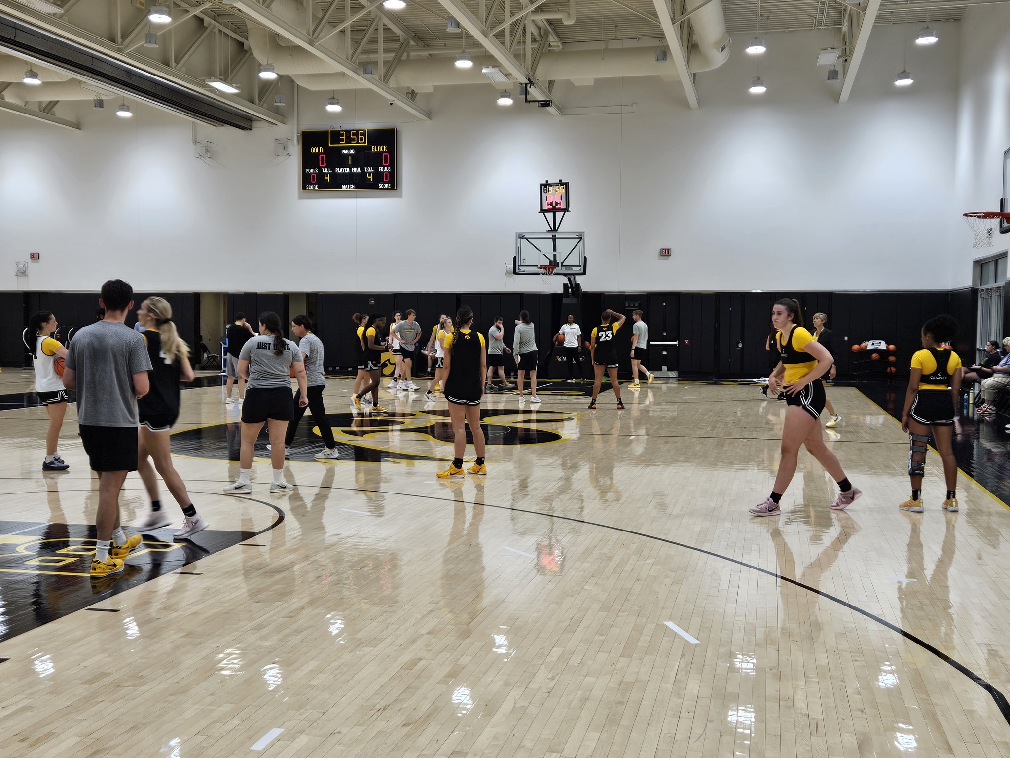 WATCH: Iowa Women's Basketball open media practice